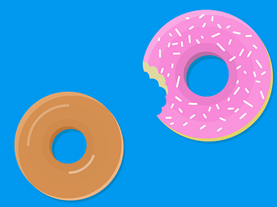 I Go Nuts for Donuts donuts illustration vector