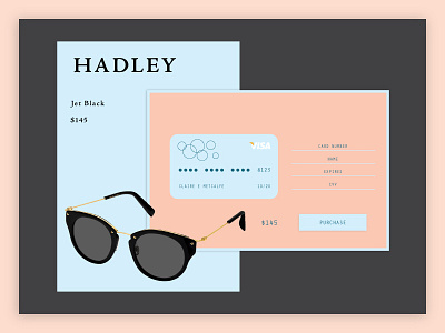 Daily UI 002 - Credit Card Checkout 002 credit card checkout daily ui dailyui