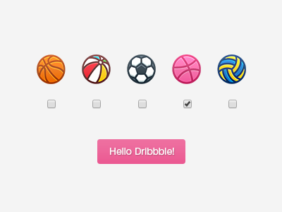 Hello Dribbble ball