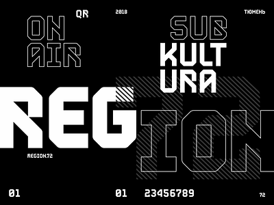 Region Type font lettering type typography