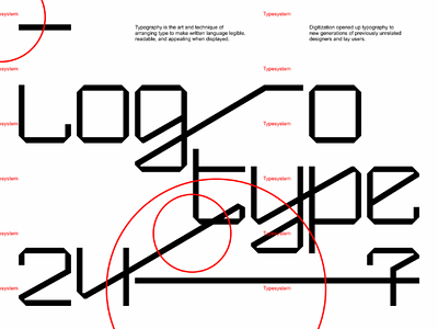Typesystem type font lettering logo