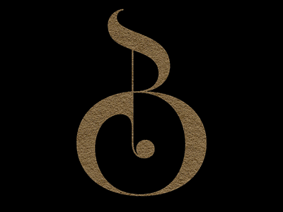B monogram letter monogram symbol mark logo