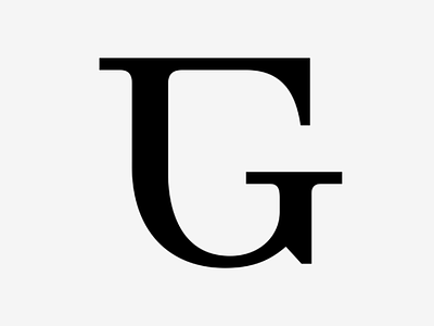Г/G monogram type logo mark
