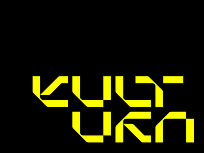 Kultura font type logo mark