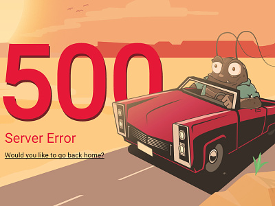 500 Error screen