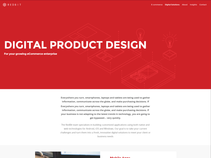 Digital Product Design Page