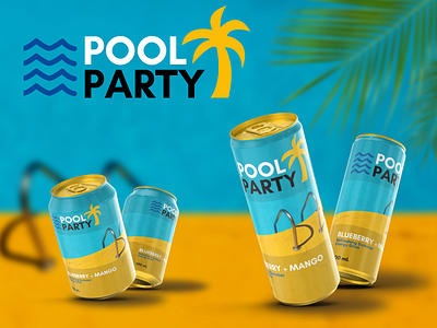 Pool Party Branding branding design graphic design logo ui
