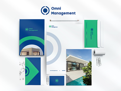Omni Management - Corporate Branding branding design illustration logo typography
