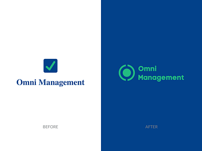 Omni Management - Logo Design branding design illustration logo vector