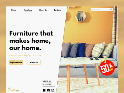 Furniture Store - Website Design branding design shopify web development webdesign webflow wix wordpress