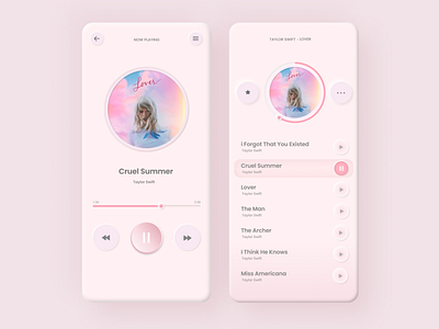 Soft Pastel Neumorphic UI