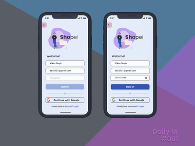 Daily Ui - 001    || Sign Up ||