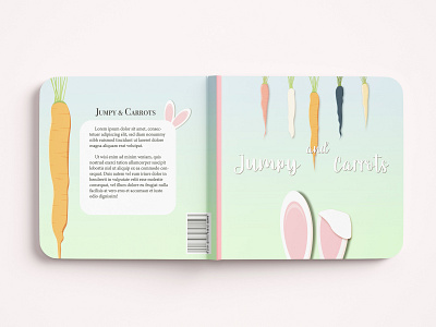 Cover for a book "Jumpy and Carrots"