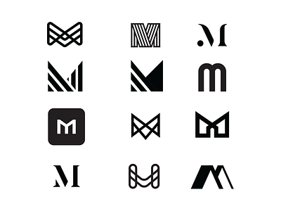 M logos branding lettering logo typography