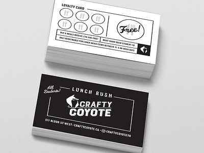 Loyalty Card Front and Back card loyalty card script typography