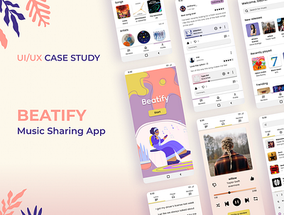 Beatify Cover design figma graphic design music pop ui