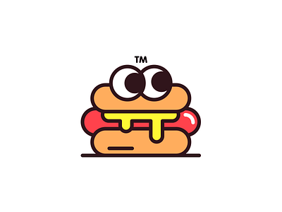 HOTDOGlogo brand branding character color cute food happy hotdog illustration kids logo