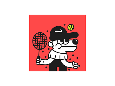 TENNIX character color cute fashion happy illustration logo pet sports streetwear tennis