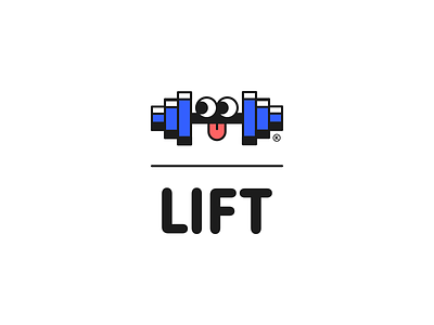 Liftdri brand color cool cute fresh gym happy illustration lift lifting logo