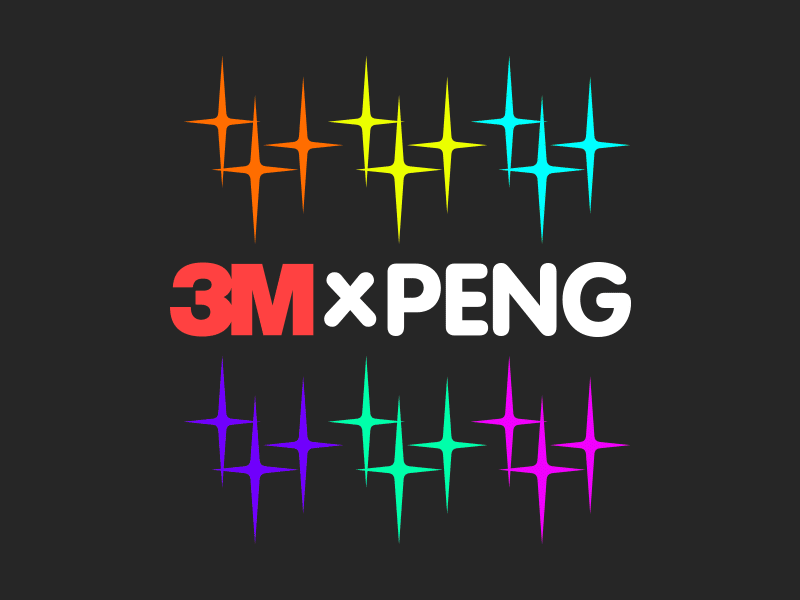 3M x PENG 3m animation clean color cool cute fresh gif illustration logo motion peng