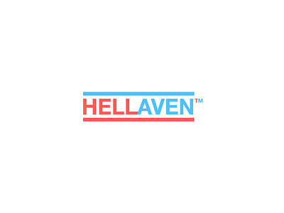 HELLAVEN branding clean color cute design heaven hell logo typeface