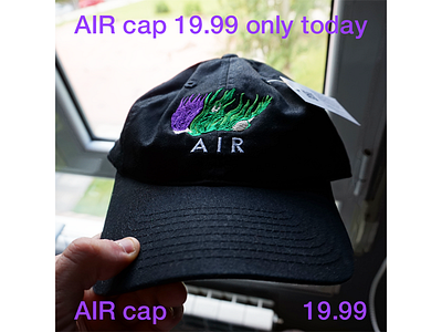 AIR CAP 19.99 air apparel baseball cap cap fashion goods illustration peng shop streetwear