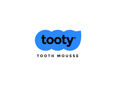 TOOTY® TOOTH MOUSSE clean color cute illustration logo teeth tooth toothpaste typeface typography