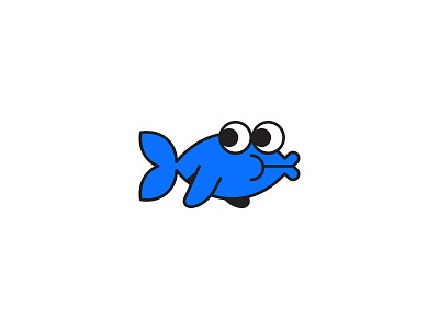 FISH character clean color cute fish funny happy illustration kawaii kids simple