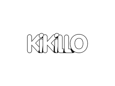 KIKILLO LOGO clean illustration kikillo lines logo minimal typeface typography