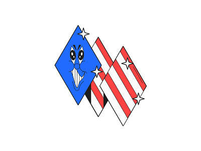 ... chaos clean color flag illustration kikillo trump usa