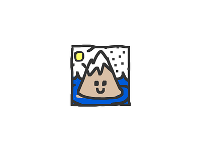 MOUNTAIN cute doodle illustration mountain simple