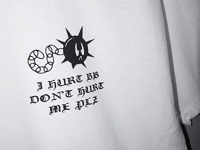 DONT HURT ME (NEW TEE) apparel clothing cute fashion goods illustration neoneee pretty spikes streetwear