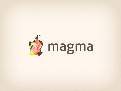 Magma logo brand branding design heat illustration logo logotype magma volcano