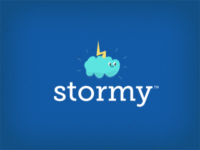 Stormy brand branding cute design illustration imagery logo logotype storm