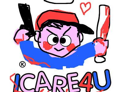 I CARE 4 U mini collection! clothing color cute doodle fashion illustration kikillo streetwear