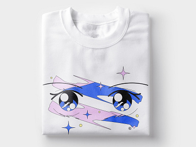 AMITAFX 99 ✨ t-shirt (white/sports grey) anime apparel clothing color cute fantasy goods illustration kikillo streetwear