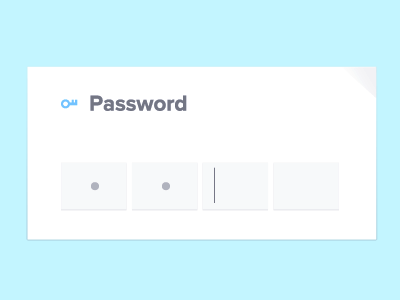 Minimal password design form interface password photoshop ui ux window