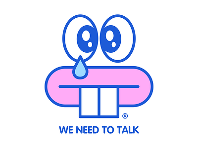 We need to talk® Sweatshirt apparel clean color cute damn goods illustration kawaii kikillo sweatshirt