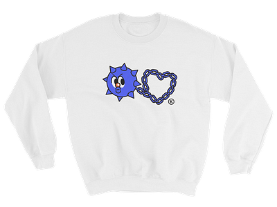 Love hurts a lot® Sweatshirt! NEW apparel chains clean clothing color cute fashion goods illustration kawaii kikillo kikillo pieces love romantic streetwear