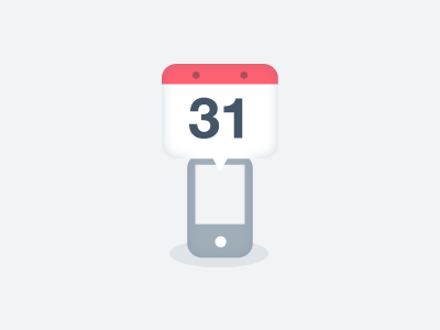 31 app calendar design illustration ios reminder