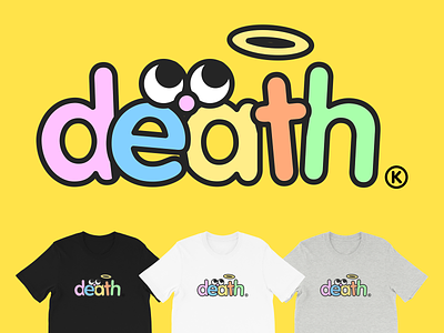 DEA†H® T-Shirt apparel brand character color cute death fashion goods happy illustration kikillo shop streetwear