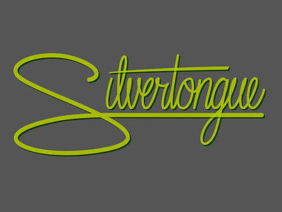 Silvertongue handlettering illustrator lettering script
