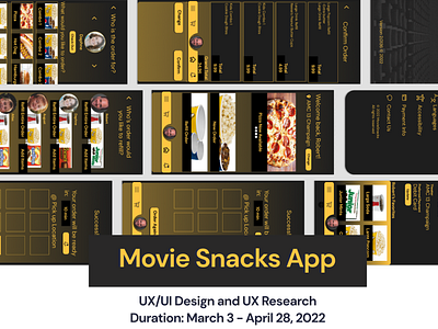 MovieSnacks App High Fidelity Prototype