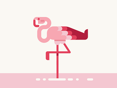 Flamingo bird flamingo minimal pink