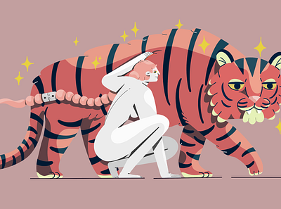 Year of the tiger 🐅🐅 character design draw drawing illustration ilustracion procreate