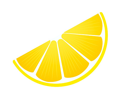A slice of lemon art citrus design food fruit graphic designer illustration illustrator lemon logo slice vector