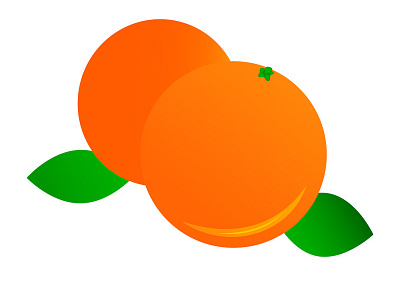 Oranges with leaves art design eps fruit graphic illustration illustrator orange template vector
