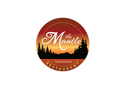 Logo: The Mantle Restaurant branding design illustration logo