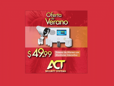 ACT security systems promo design