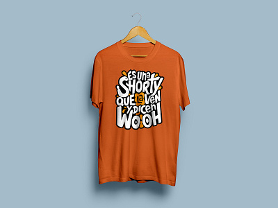 Shorty WoOh T-Shirt branding design illustration lettering logo typography vector